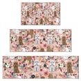 thumbnail image 1 of Poodle and Pioneer Flower Kitchen Rugs Sets Of 3,Kitchen Runner Rugs Non Skid Washable,Decorative Kitchen Floor Mats for Kitchen,Sink,Laundry,17"x30"+ 17"x47" + 17"x59", 1 of 6