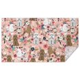 thumbnail image 1 of Poodle and Pioneer Flower Rectangle Tablecloth 60"x102",Waterproof Polyester Rectangle Table Cloth, Wipeable Spillproof Polyester Tablecloth for Dining, Camping, Indoor and Outdoor, 1 of 6