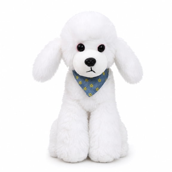 Poodle Plush Toy Soft Stuffed Dog Realistic Puppy Plush Doll Decorative Cushion