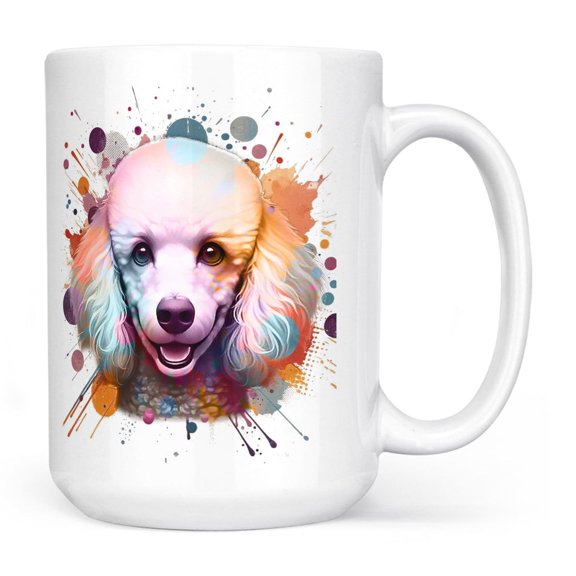Poodle Portrait Watercolor Vintage Retro Styles Mug Poodles Dog Lover Gifts Idea Coffee Tea Cup - 00001