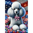 thumbnail image 1 of Poodle Silver -  Best of Breed DCR Patriotic I House Flag, 1 of 1