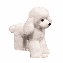 Poodle Stuffed Animal Simulation Dog - Realistic Soft Handmade Standing Dog Plush Toy Puppy -7.9inch