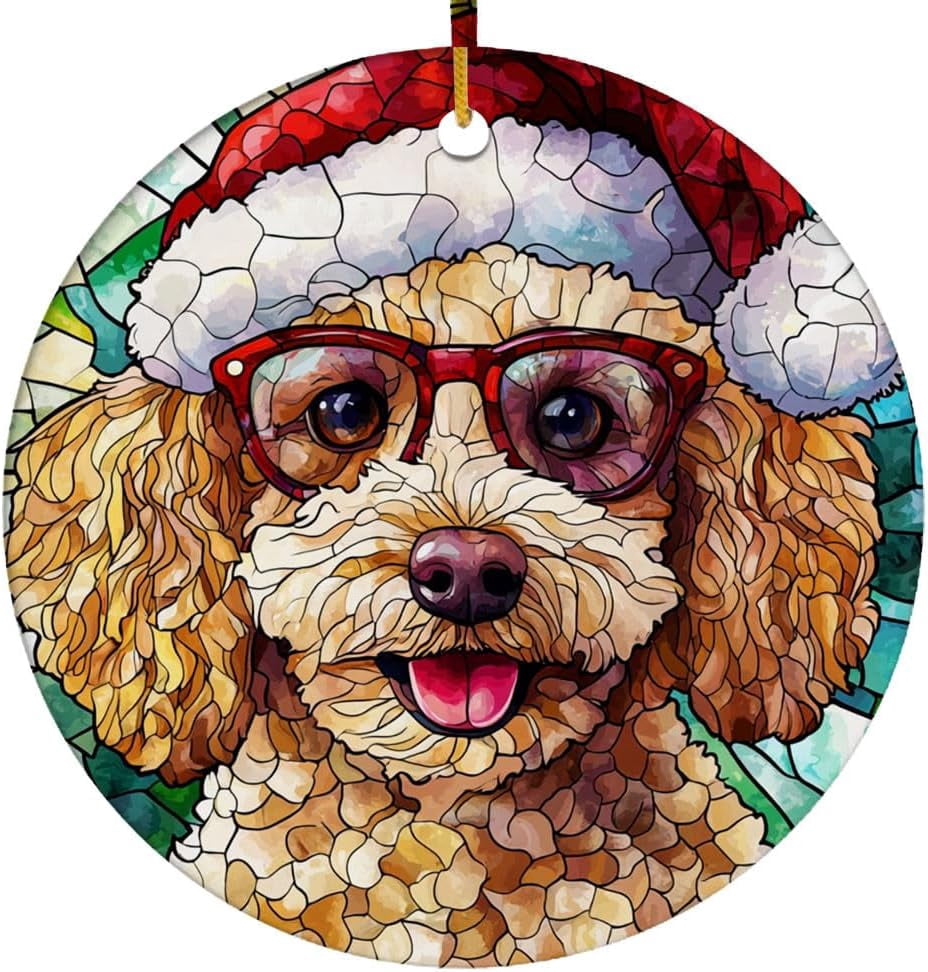 Poodle Tree Ornaments, Poodle for Christmas 2025, Poodle Christmas Keepsake, Poodle Christmas Hanging Décor 9DEYOD