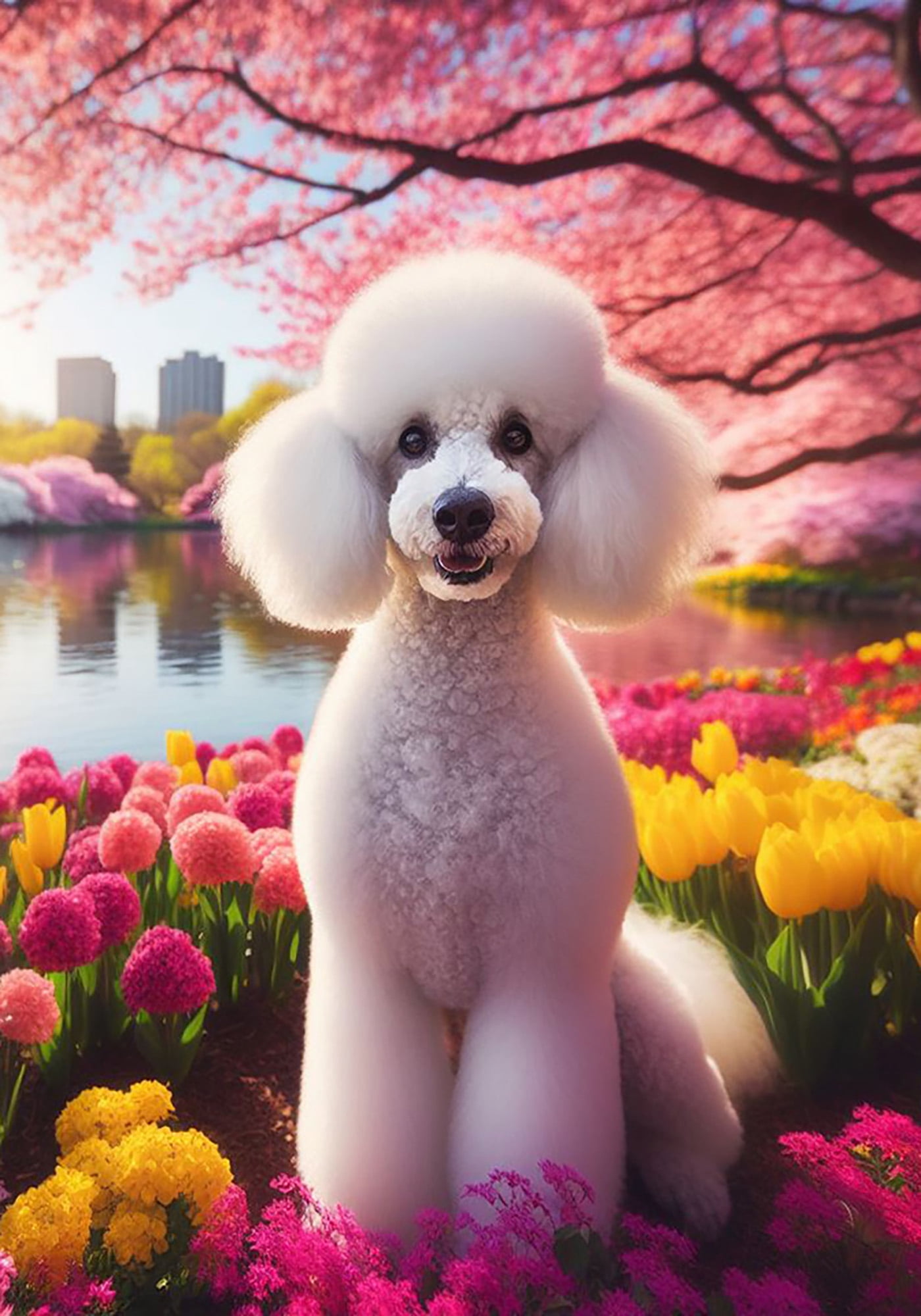 Poodle White - Best of Breed DCR Spring Garden Flag - Walmart.com