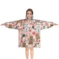 thumbnail image 1 of Poodle and Pioneer Flower Blanket Hoodies for Kids 6-13YR Oversize Wearable Blanket Hoodies for Boys Girls Teens, 1 of 7