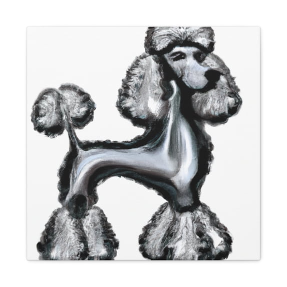 Poodle in Baroque Style - Canvas