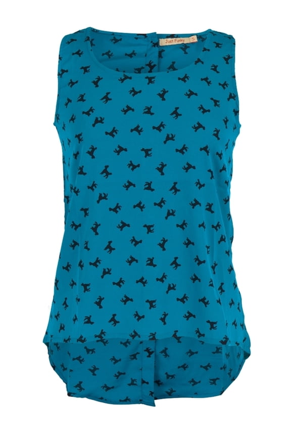 Poodles All-Over Women's Blouse - Small