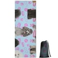 thumbnail image 1 of Poodles Hot Yoga Mat Towel Non Slip for Hot Yoga - Quick-Drying Yoga Mat Cover with 4 Corner Pockets with Travel Bag - Hot Yoga Towel Non Slip Grip Moisture Wicking Sweat 70"x26", 1 of 6