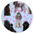 thumbnail image 1 of Poodles Round Fitted Tablecloth with Elastic Edge,Dining Table Cover Waterproof,Outdoor Round Tablecloth for Camping,Dining,Indoor and Outdoor, 1 of 7