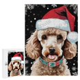 thumbnail image 1 of Poodles Wood Wall Art Wood Decorative for Home Desk Shelf Wall Decor 500 Piece Jigsaw Puzzle for Adults 15"x21", 1 of 8