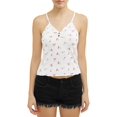 thumbnail image 1 of Poof! Juniors' Cherry Print Frill Edge Tank, 1 of 4
