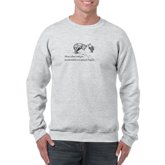 Pooh Bear Adventure Sweatshirt Men -Smartprints Designs, Male Small