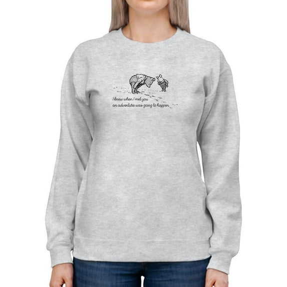Pooh Bear Adventure Sweatshirt Women -Smartprints Designs, Female 5X-Large