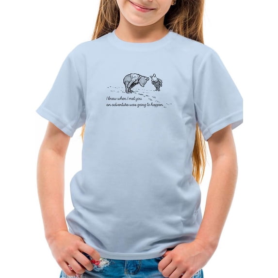 Pooh Bear Adventure T-Shirt Juniors -Smartprints Designs, x-Small