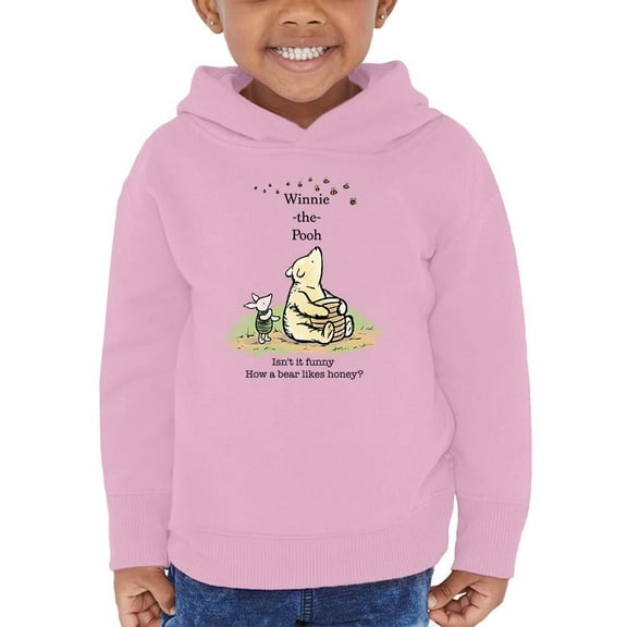 Pooh Bear And Bumblebees Hoodie Toddler -Smartprints Designs,  5 Toddler