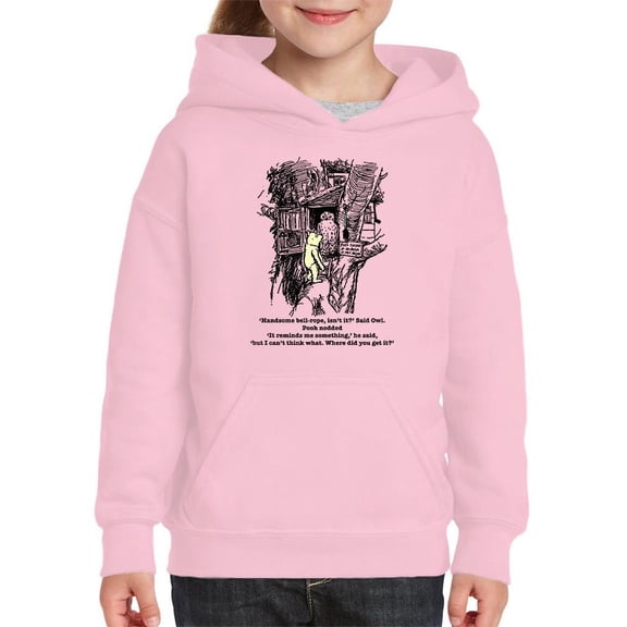 Pooh Bear And Owl Hoodie Juniors -Smartprints Designs,  x-Large