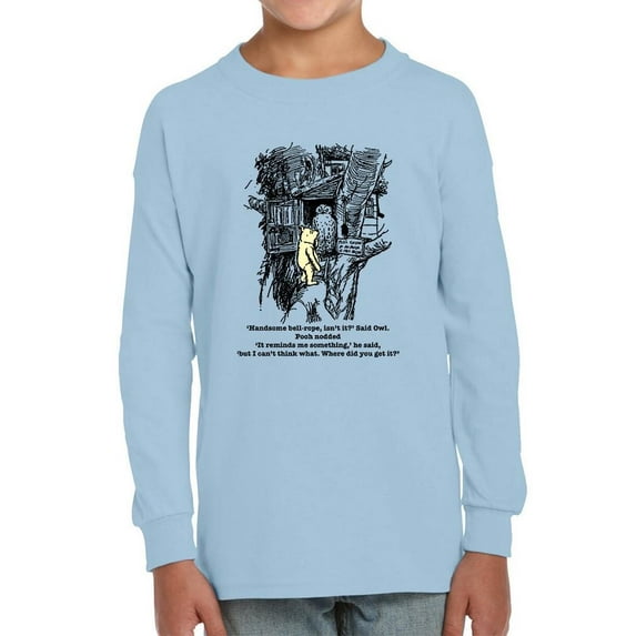 Pooh Bear And Owl Long Sleeve Toddler -Smartprints Designs, 2 Toddler