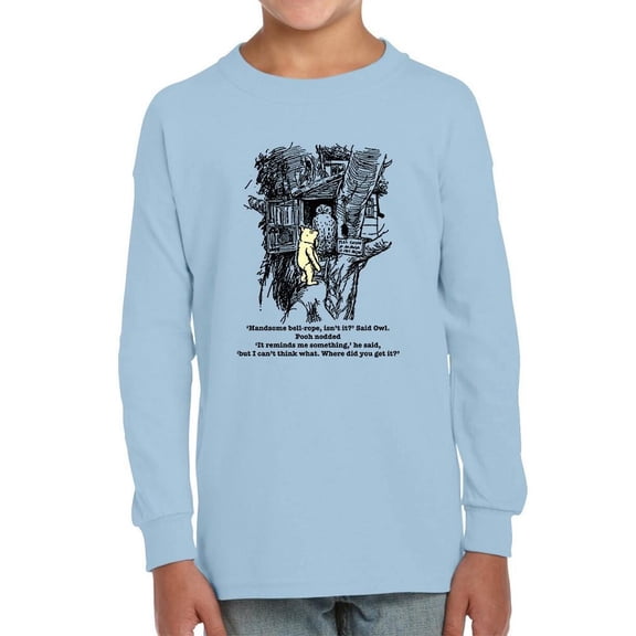 Pooh Bear And Owl Long Sleeve Toddler -Smartprints Designs,  5 Toddler