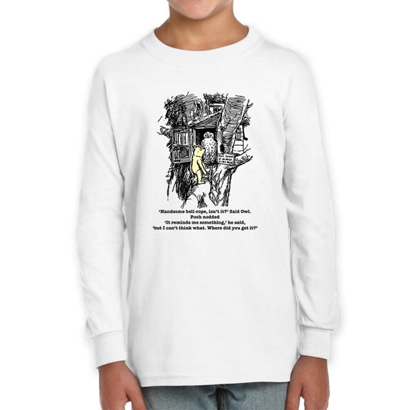 Pooh Bear And Owl Long Sleeve Toddler -Smartprints Designs,  5 Toddler