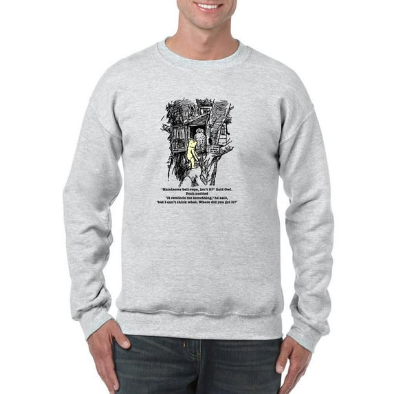Pooh Bear And Owl Sweatshirt Men -Smartprints Designs, Male XX-Large