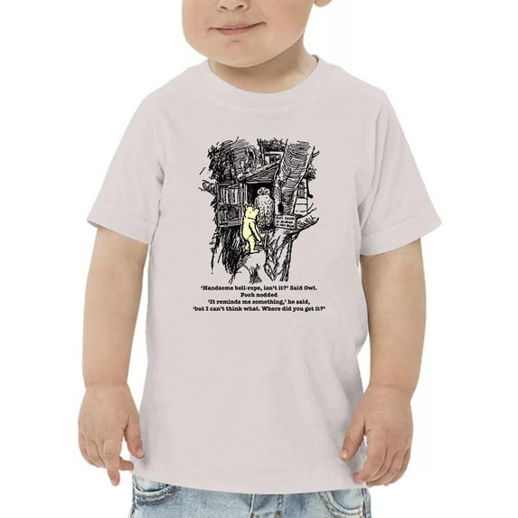 Pooh Bear And Owl T-Shirt Toddler -Smartprints Designs, 2 Toddler