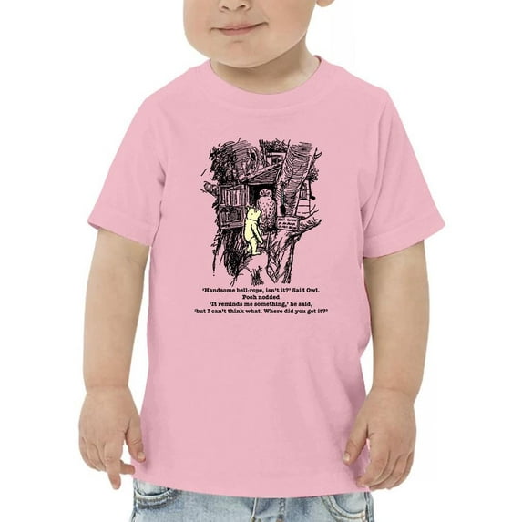 Pooh Bear And Owl T-Shirt Toddler -Smartprints Designs, 3 Toddler