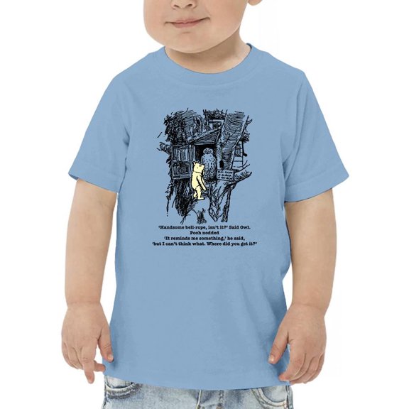 Pooh Bear And Owl T-Shirt Toddler -Smartprints Designs,  5 Toddler
