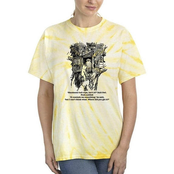 Pooh Bear And Owl Tie Dye Cyclone Women -Smartprints Designs, Female Medium