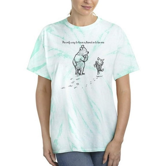 Pooh Bear Being A Friend Tie Dye Cyclone Women -Smartprints Designs, Female x-Large
