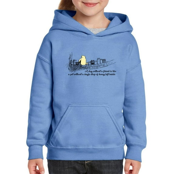 Pooh Bear Friend Quote Hoodie Juniors -Smartprints Designs, Small