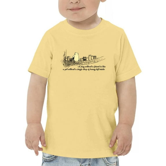 Pooh Bear Friend Quote T-Shirt Toddler -Smartprints Designs, 3 Toddler