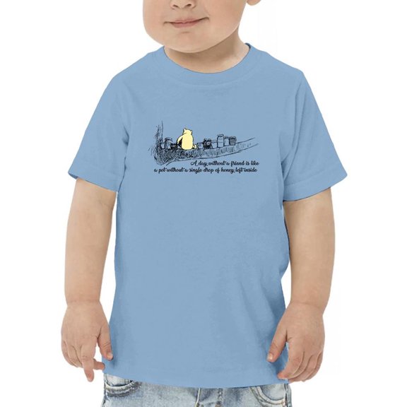 Pooh Bear Friend Quote T-Shirt Toddler -Smartprints Designs,  5 Toddler