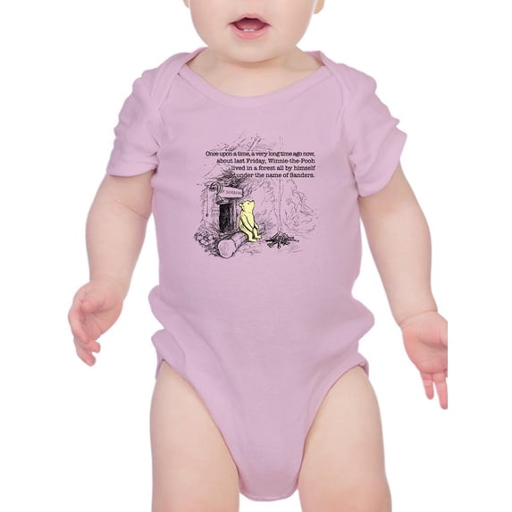 Pooh Bear Once Upon A Time Bodysuit Infant -Smartprints Designs, 6 Months