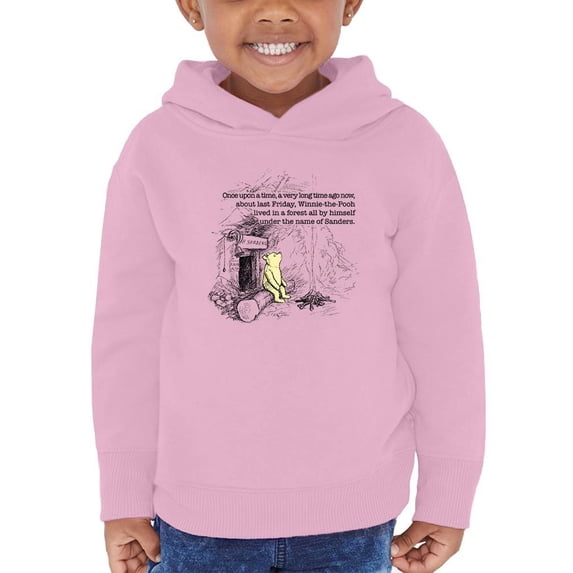 Pooh Bear Once Upon A Time Hoodie Toddler -Smartprints Designs, 2 Toddler
