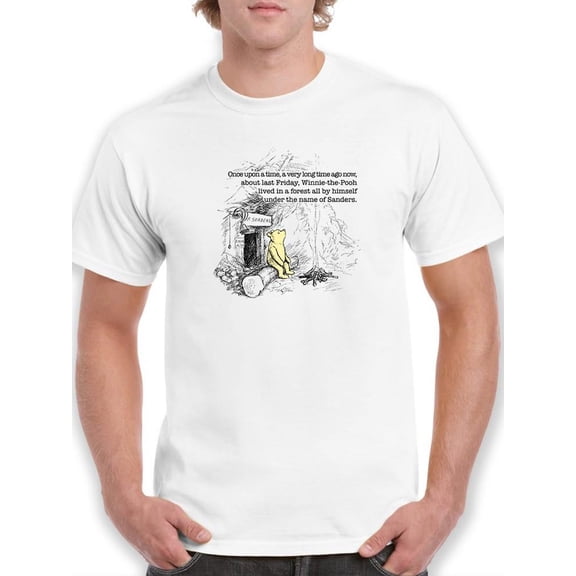 Pooh Bear Once Upon A Time T-Shirt Men -Smartprints Designs, Male Medium