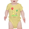 thumbnail image 1 of Pooh Bear W Balloons Bodysuit Infant -Smartprints Designs,  6 Months, 1 of 4