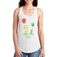 thumbnail image 1 of Pooh Bear W Balloons Racerback Tank Women -Smartprints Designs, Female XX-Large, 1 of 4
