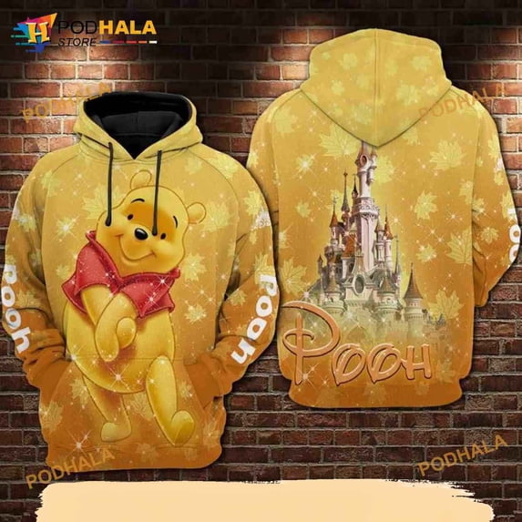 Pooh Cartoon Winnie The Pooh Disneyland All Over Print 3D Hoodie