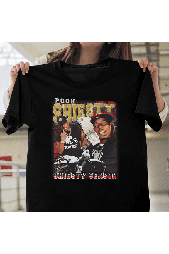 Pooh Shiesty Rapper Hip Hop Artist Shiesty Season Mask Fan Merch Art Tee V50542 Unisex T-Shirt, Size Up to 5XL