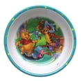 thumbnail image 1 of Pooh and Friends Playing Pirates Teal/White Colored Kids Dinner Bowl, 1 of 1