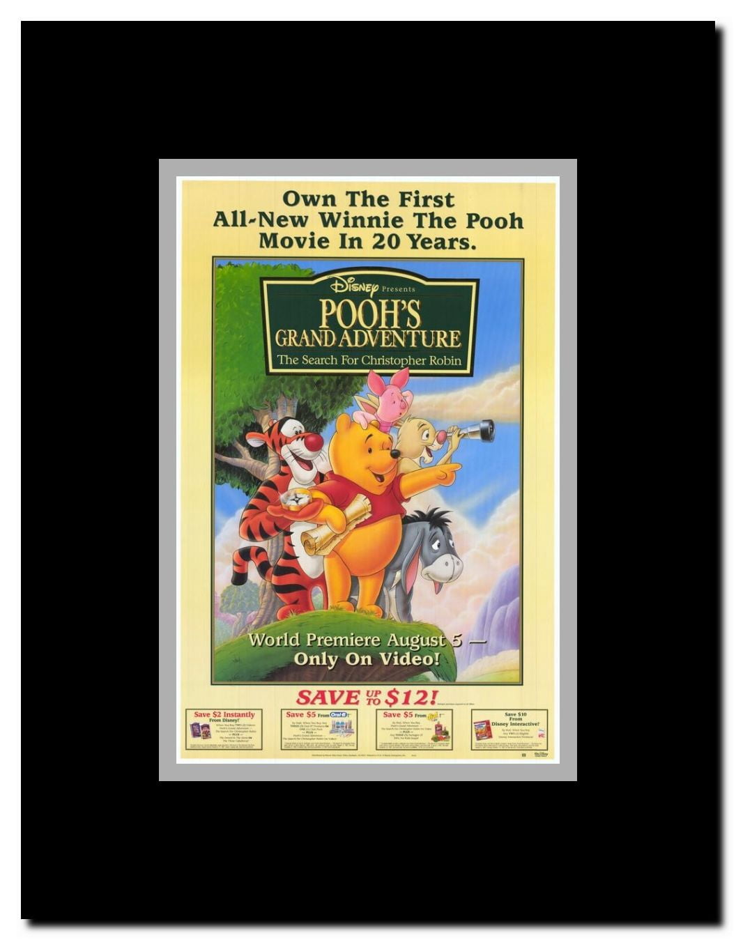 Pooh's Grand Adventure Framed Movie Poster
