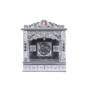 Pooja Bazar Silver Mandir for Home - Pure Silver - Without Door, Large W 10 X L 22 X H 25