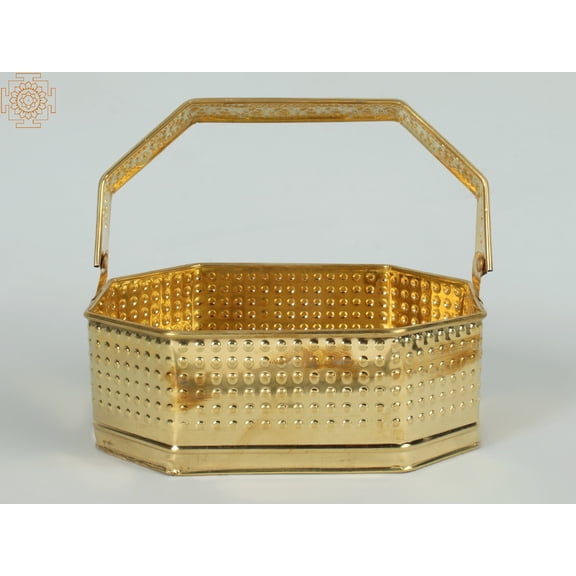 Pooja Flower Basket With God Engraved