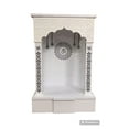 thumbnail image 1 of Pooja Mandir / Designer Wooden Temple With LED Lights / Mandir For Home & Office /Customized White Modern Mandir/Pooja Chowki For God Idols, 1 of 9