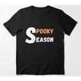 thumbnail image 1 of Pooky Season Graphic Tee Design Short Sleeve Round Neck Comfortable Cotton T-Shirt Black S-5XL, 1 of 5