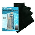 thumbnail image 1 of Pool Above 4 Pack of Black 3x5" Vinyl + Repair Kit for Inflatables Boat Raft Kayak Air Beds, 1 of 5