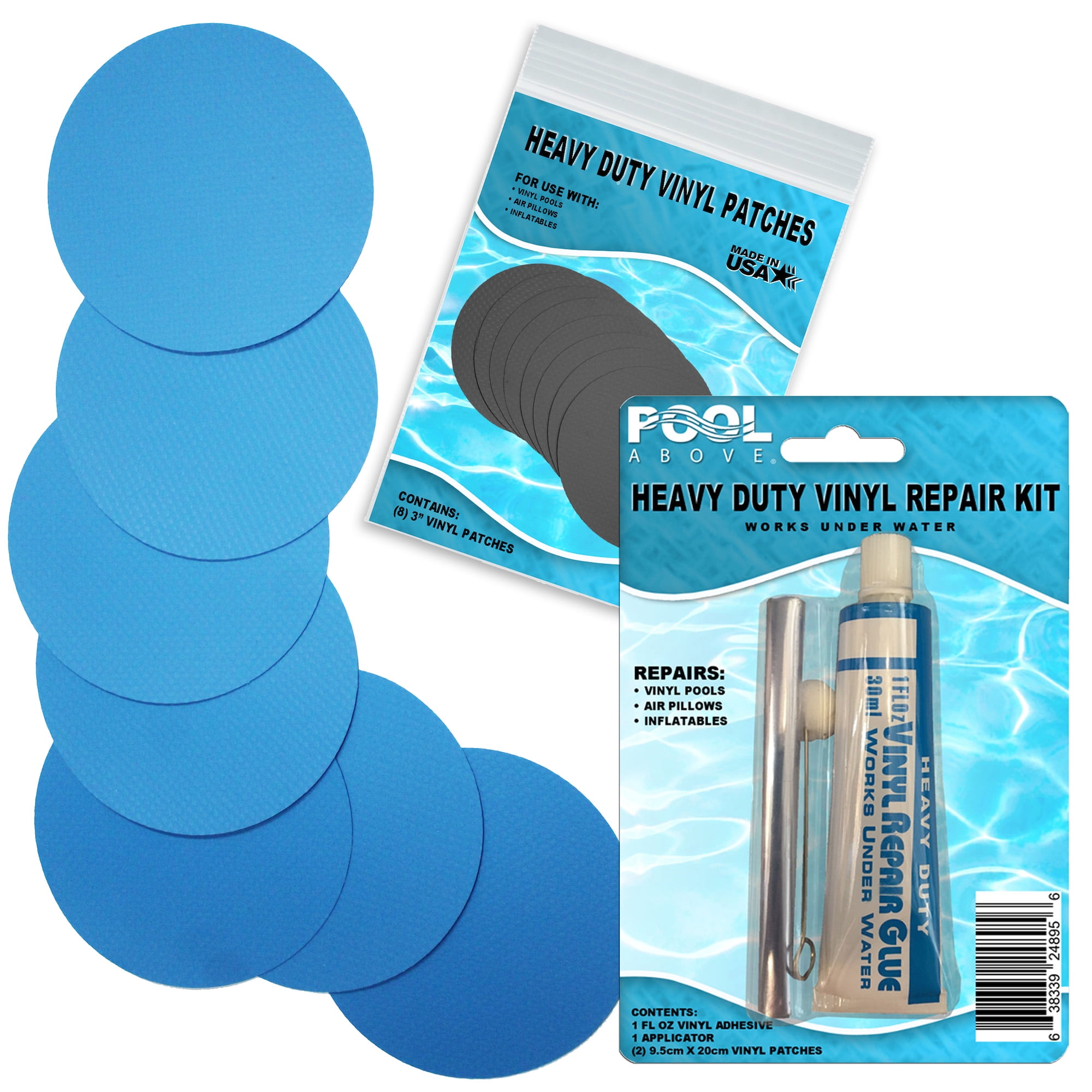 Intex Vinyl Repair Kit 1 pk Glue Cement Patch for Inflatables Pools Wet Set