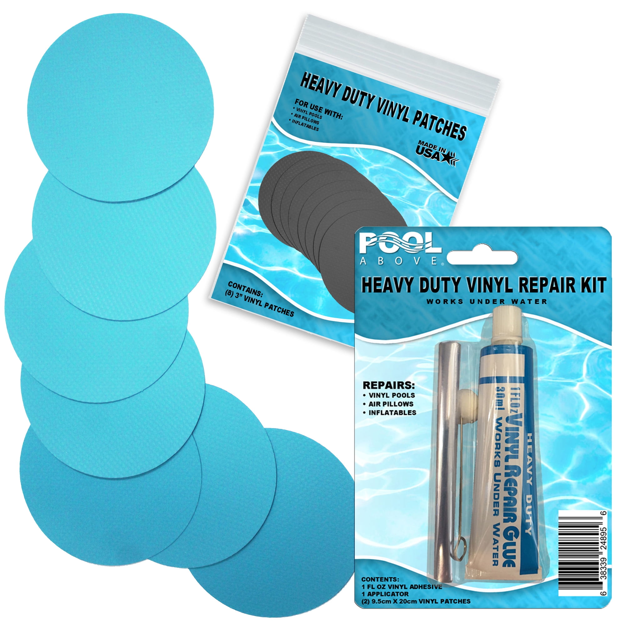 Paistely Air Mattress Patch Kit, Salt, Hot Water and UV Resistant Pool  Liner Patch Kit, Vinyl