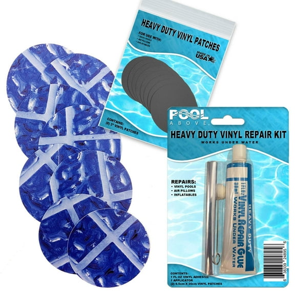 Pool Above Repair Kit for Steel Pro Max Pool | Vinyl glue | Blue Print Patches
