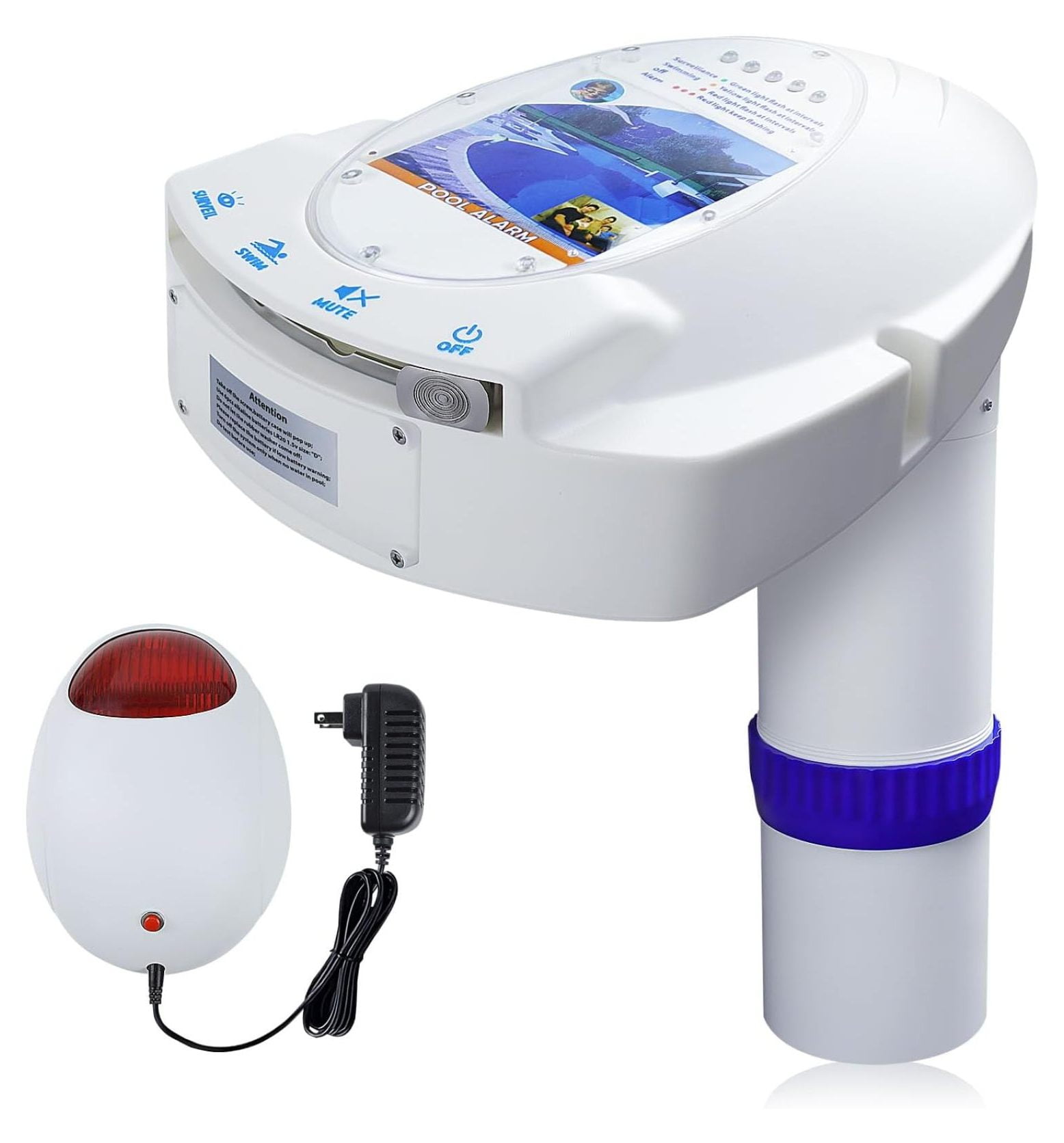 Pool Alarm for Inground & Above Ground Pools Wireless Connection, Water